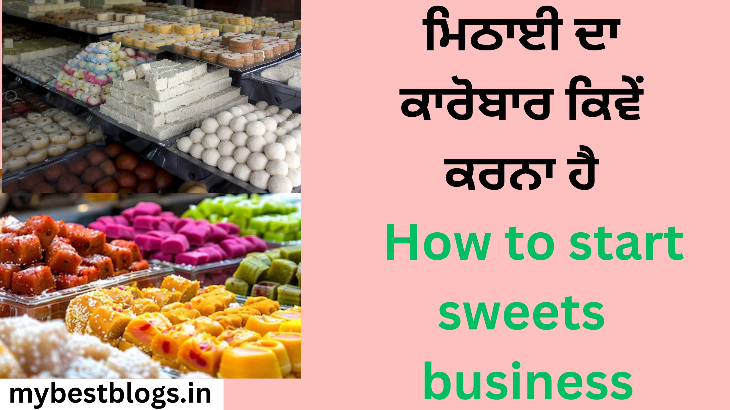 ਮਿਠਾਈ ਦਾ ਕਾਰੋਬਾਰ ਕਿਵੇਂ ਕਰਨਾ ਹੈ How to start sweets business